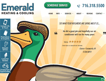 Tablet Screenshot of emeraldheating.com